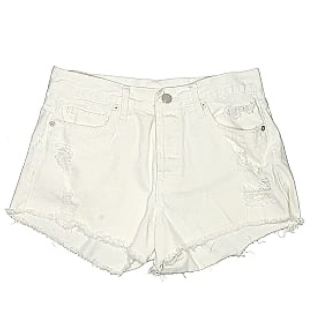 Calvin Klein white jean shorts sz Various